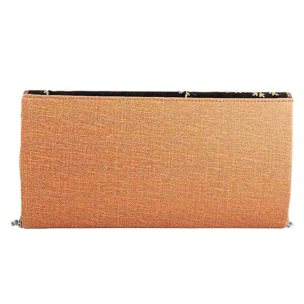 Women's Embroidered Clutch (9035) - Light Brown, Women, Clutches, Chase Value, Chase Value