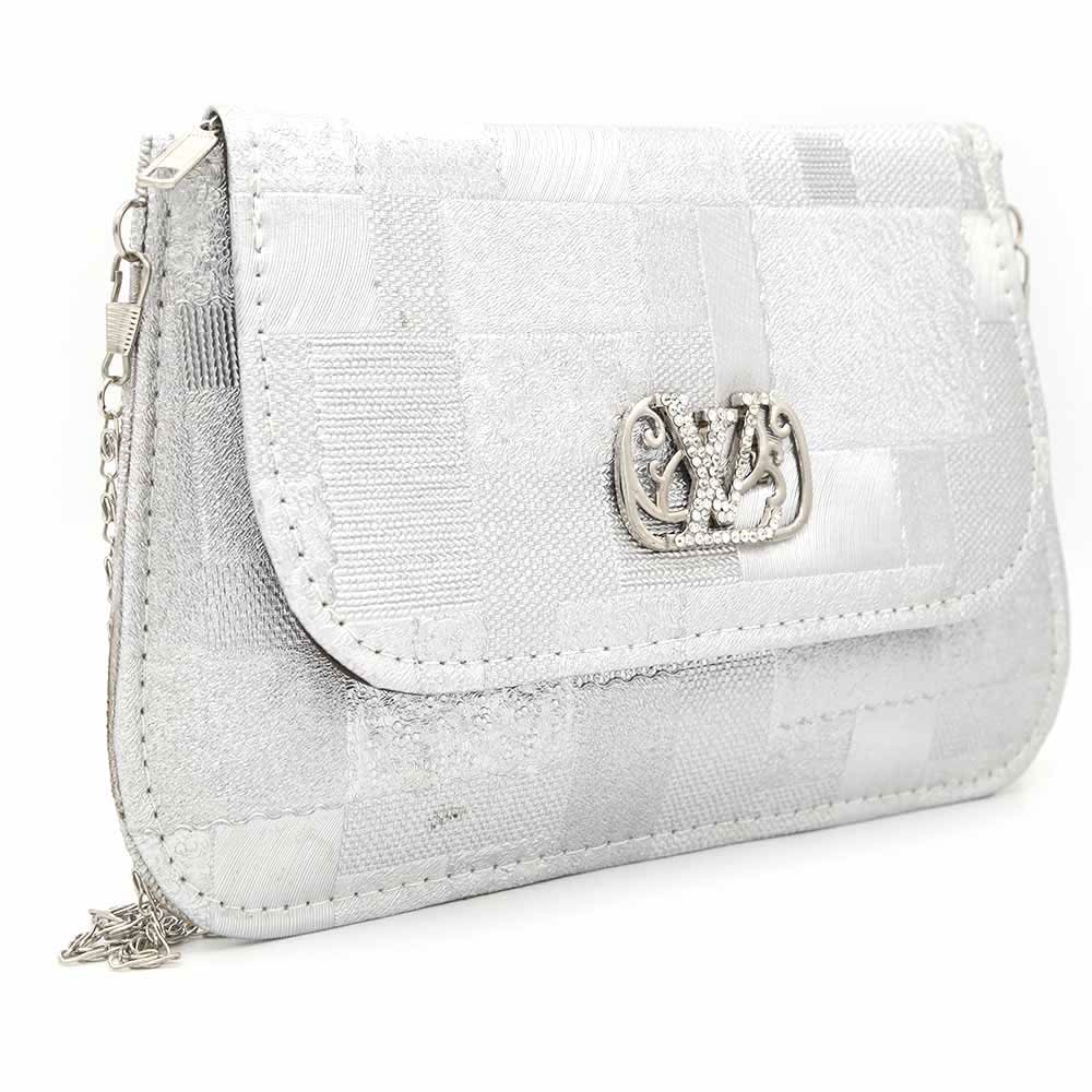 Women's Clutch (9141) - Silver, Women, Clutches, Chase Value, Chase Value