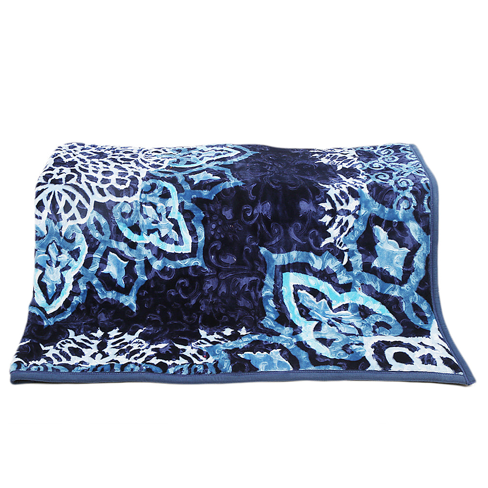Blanket Emperor 2 PLY Single Bed - Navy Blue, Home & Lifestyle, Blanket, Chase Value, Chase Value