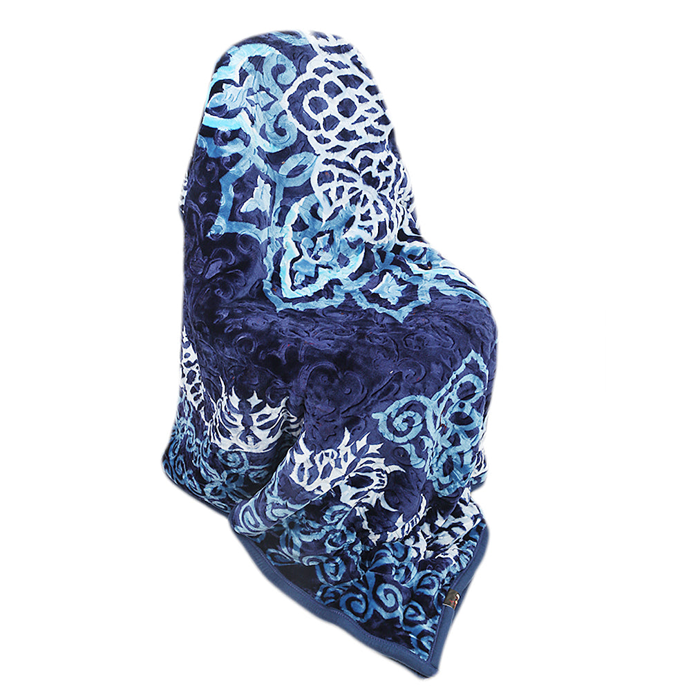 Blanket Emperor 2 PLY Single Bed - Navy Blue, Home & Lifestyle, Blanket, Chase Value, Chase Value