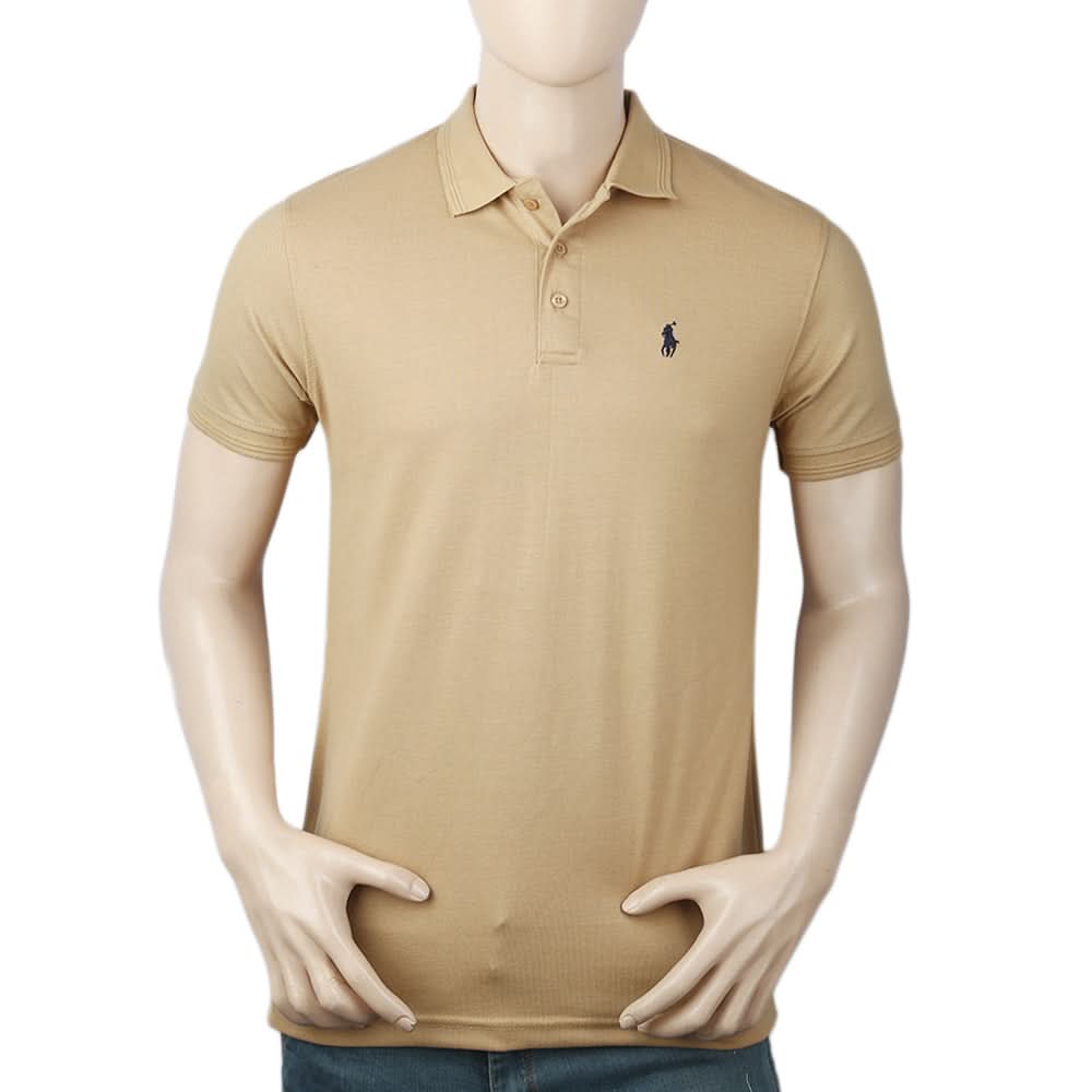 Men's Half Sleeves Polo T-Shirt - Brown, Men, T-Shirts And Polos, Chase Value, Chase Value