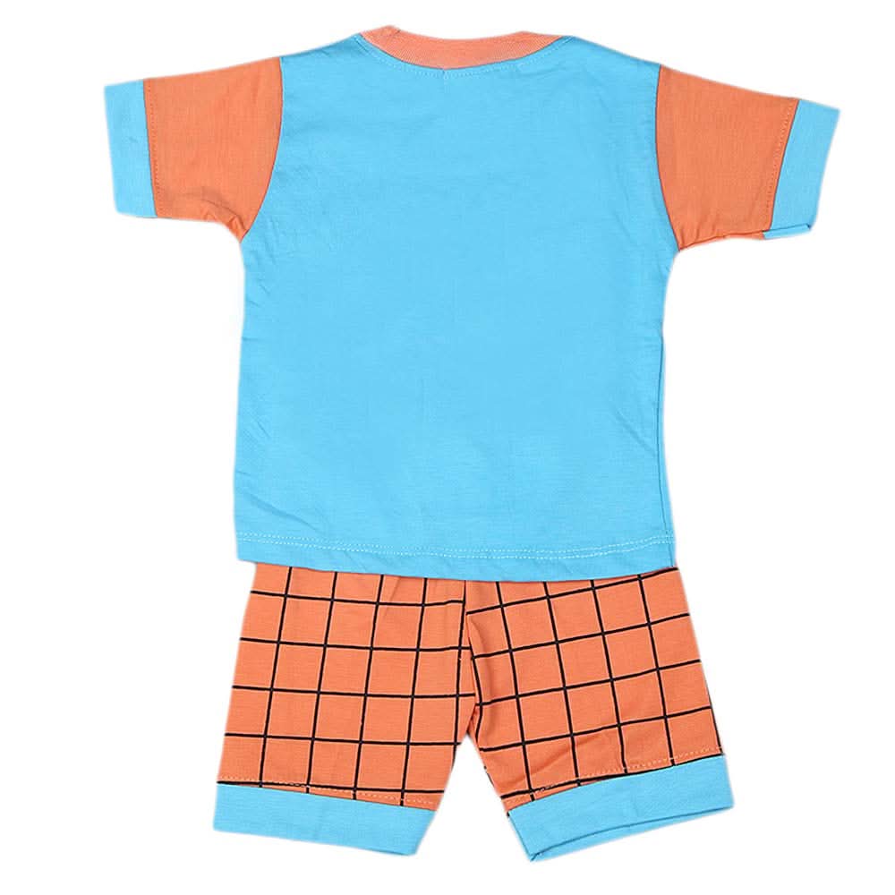 Boys Half Sleeves Suit 4543 - Blue, Kids, Boys Sets And Suits, Chase Value, Chase Value
