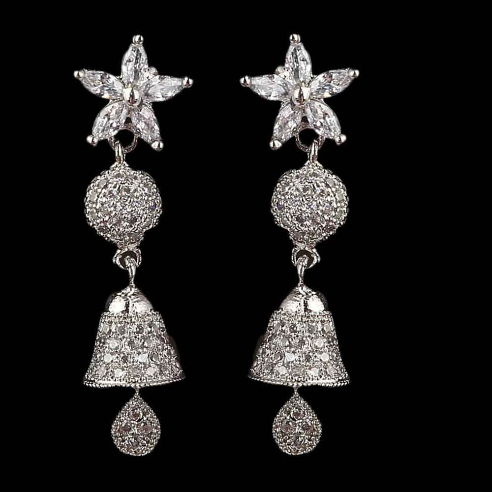 Women's Jhumki - Silver, Women, Earrings & Tops, Chase Value, Chase Value