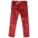 Girls Velvet Pant - Red, Kids, Pants And Capri, Chase Value, Chase Value