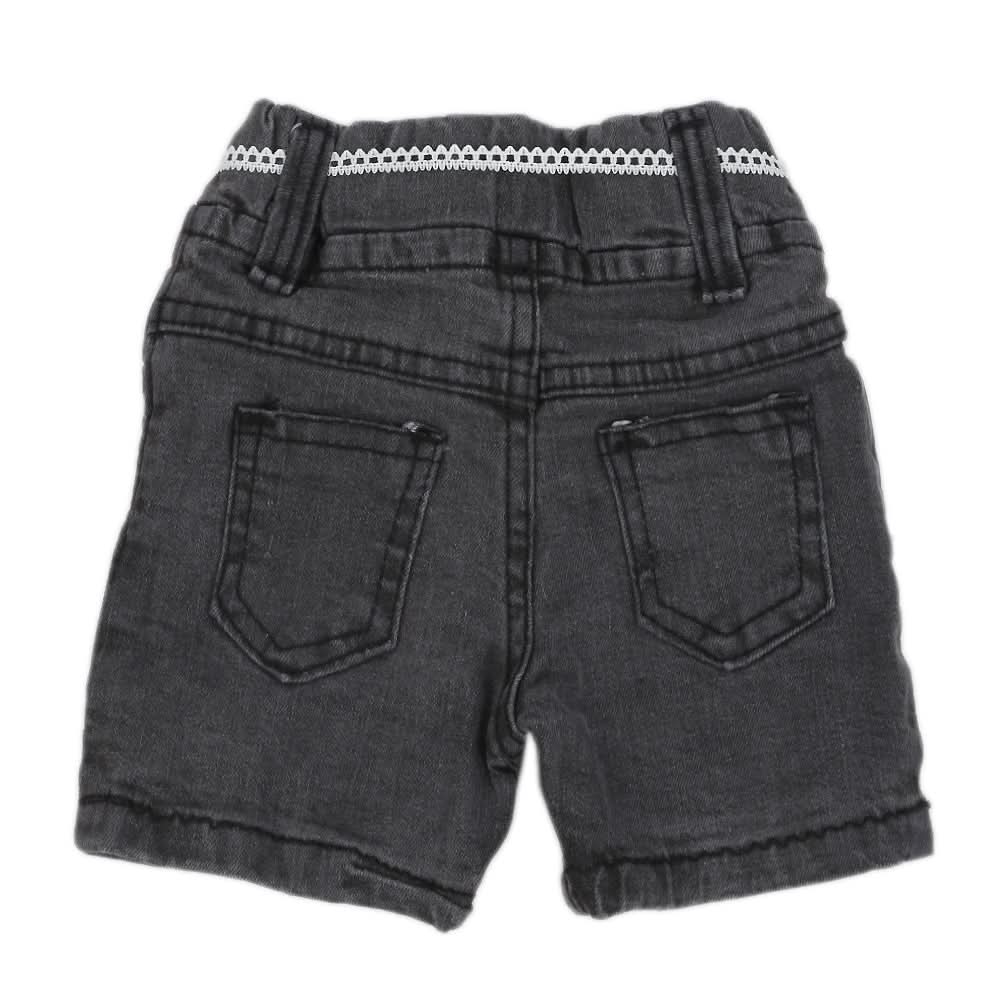 Girls Denim Short - Grey, Kids, Girls Shorts Skirts, Chase Value, Chase Value