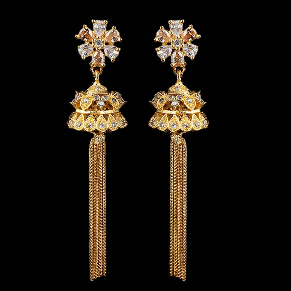 Women's Jhumki - Golden, Women, Earrings & Tops, Chase Value, Chase Value