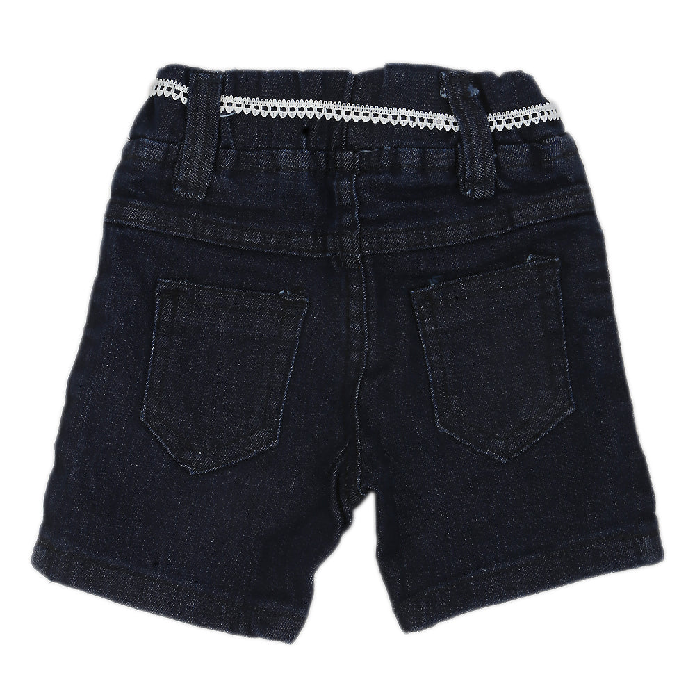 Girls Denim Short - Dark Blue, Kids, Girls Shorts Skirts, Chase Value, Chase Value
