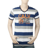 Men's Yarn Dyed Half Sleeves T-Shirt - Multi, Men, T-Shirts And Polos, Chase Value, Chase Value