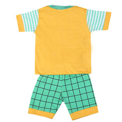 Boys Half Sleeves Suit 4548 - Yellow, Kids, Boys Sets And Suits, Chase Value, Chase Value