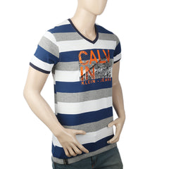 Men's Yarn Dyed Half Sleeves T-Shirt - Multi, Men, T-Shirts And Polos, Chase Value, Chase Value