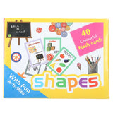Learning Colorful Flash Cards Shapes, Kids, Kids Colouring Books, 6 to 9 Years, Chase Value