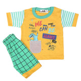 Boys Half Sleeves Suit 4548 - Yellow, Kids, Boys Sets And Suits, Chase Value, Chase Value