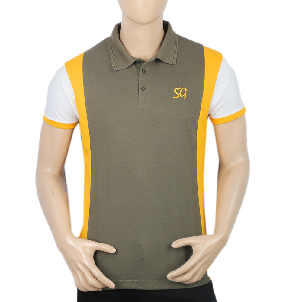 Weekly Offer - Men's Half Sleeves Polo T-Shirt - Olive Green, Men, T-Shirts And Polos, Chase Value, Chase Value