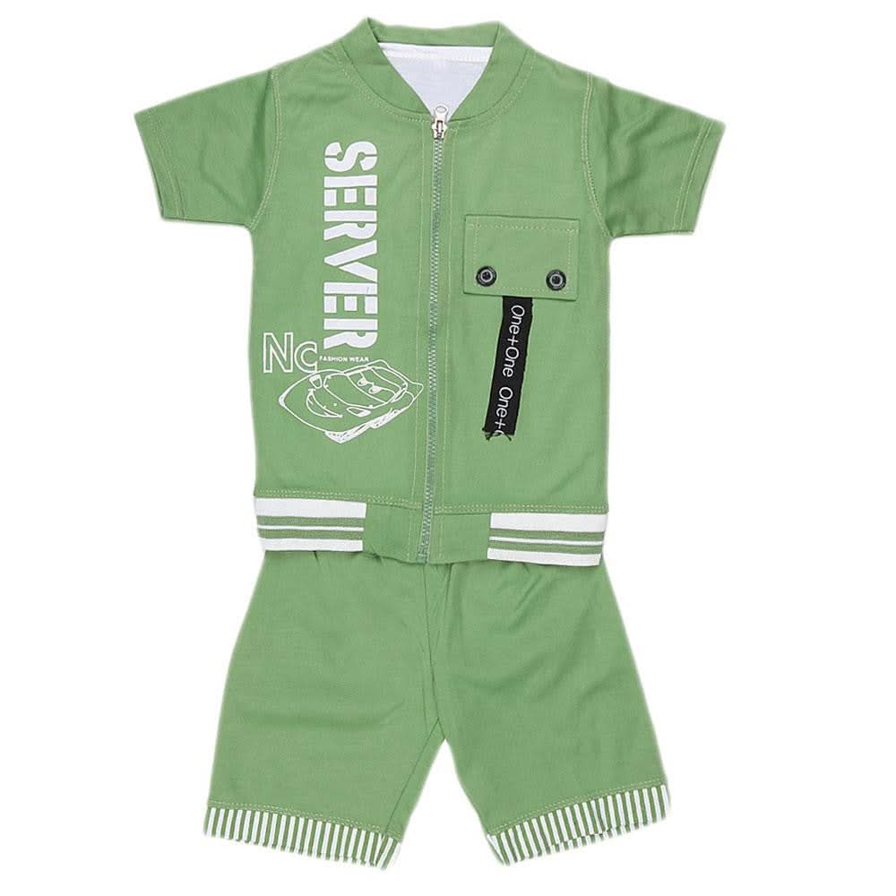 Boys 3 Pcs Suit - Green - test-store-for-chase-value