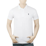 Men's Half Sleeves Polo T-Shirt - White, Men, T-Shirts And Polos, Chase Value, Chase Value