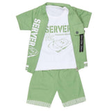 Boys 3 Pcs Suit - Green - test-store-for-chase-value