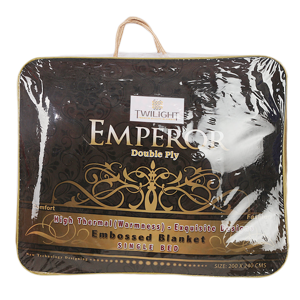 Blanket Emperor 2 PLY Single Bed - Red, Home & Lifestyle, Blanket, Chase Value, Chase Value