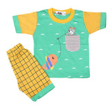 Boys Half Sleeves Suit 4549 - Green, Kids, Boys Sets And Suits, Chase Value, Chase Value