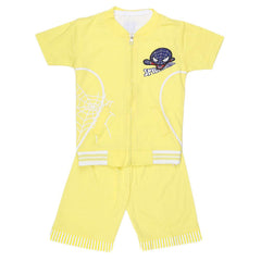 Boys 3 Pcs Suit - Yellow - test-store-for-chase-value