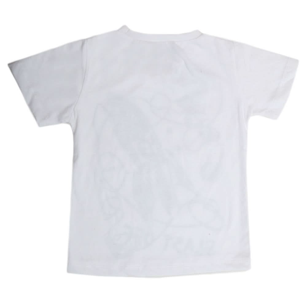 Boys Printed Half Sleeves T-Shirt  4748 - White, Kids, Boys T-Shirts, Chase Value, Chase Value