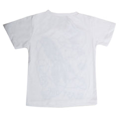 Boys Printed Half Sleeves T-Shirt  4748 - White, Kids, Boys T-Shirts, Chase Value, Chase Value