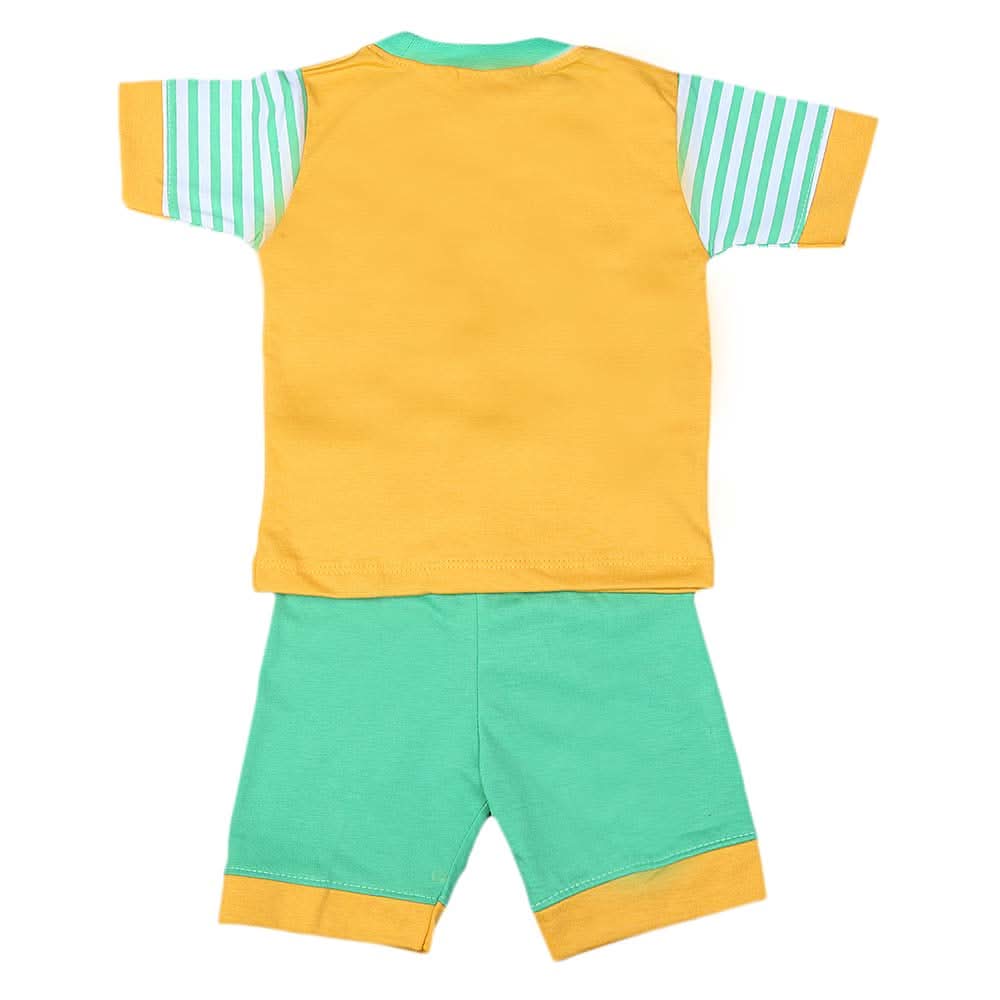 Boys Half Sleeves Suit 4542 - Yellow, Kids, Boys Sets And Suits, Chase Value, Chase Value