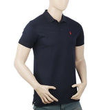 Men's Half Sleeves Polo T-Shirt - Navy Blue, Men, T-Shirts And Polos, Chase Value, Chase Value