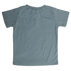 Boys Printed Half Sleeves T-Shirt  4728 - Grey, Kids, Boys T-Shirts, Chase Value, Chase Value