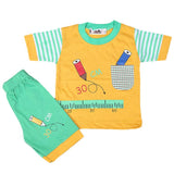 Boys Half Sleeves Suit 4542 - Yellow, Kids, Boys Sets And Suits, Chase Value, Chase Value