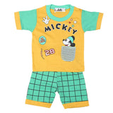 Boys Half Sleeves Suit 4544 - Yellow, Kids, Boys Sets And Suits, Chase Value, Chase Value