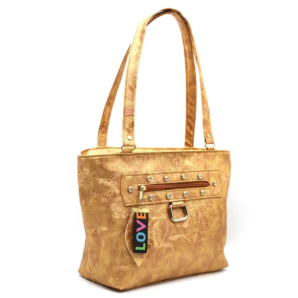 Women's Shoulder Bag 7585 - Golden, Women, Bags, Chase Value, Chase Value