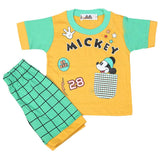 Boys Half Sleeves Suit 4544 - Yellow, Kids, Boys Sets And Suits, Chase Value, Chase Value