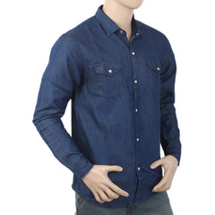 Men's Casual Denim Shirt - Blue, Men, Shirts, Chase Value, Chase Value