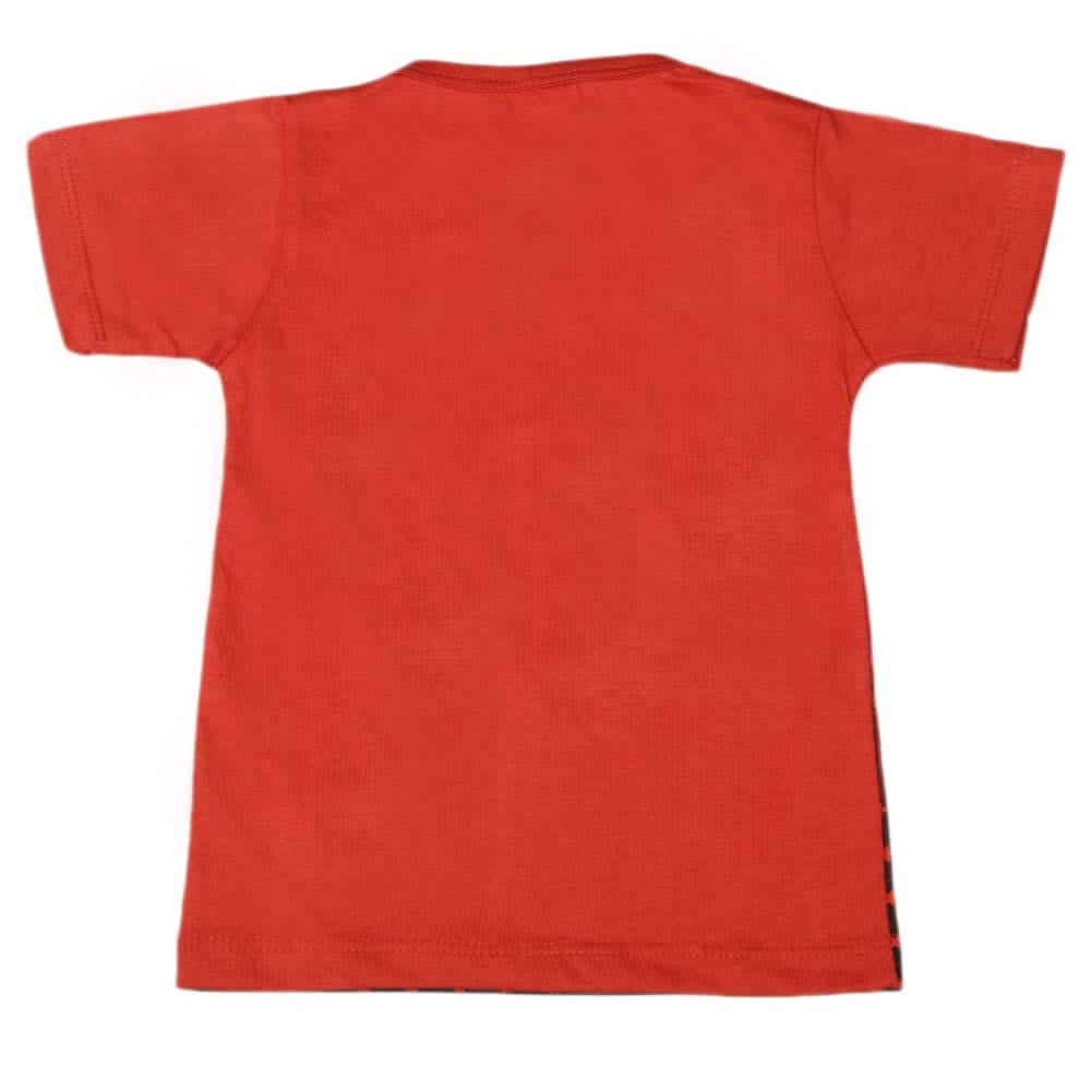 Boys Half Sleeves T-Shirt - Rust, Kids, Boys T-Shirts, Chase Value, Chase Value