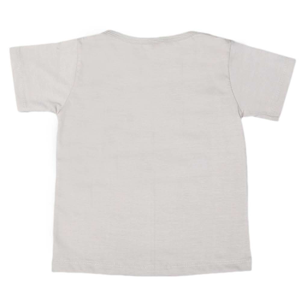 Boys Half Sleeves T-Shirt - Beige, Kids, Boys T-Shirts, Chase Value, Chase Value