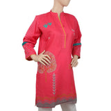 Women's Embroidered Kurti With Cut Sleeve - Pink, Women, Ready Kurtis, Chase Value, Chase Value