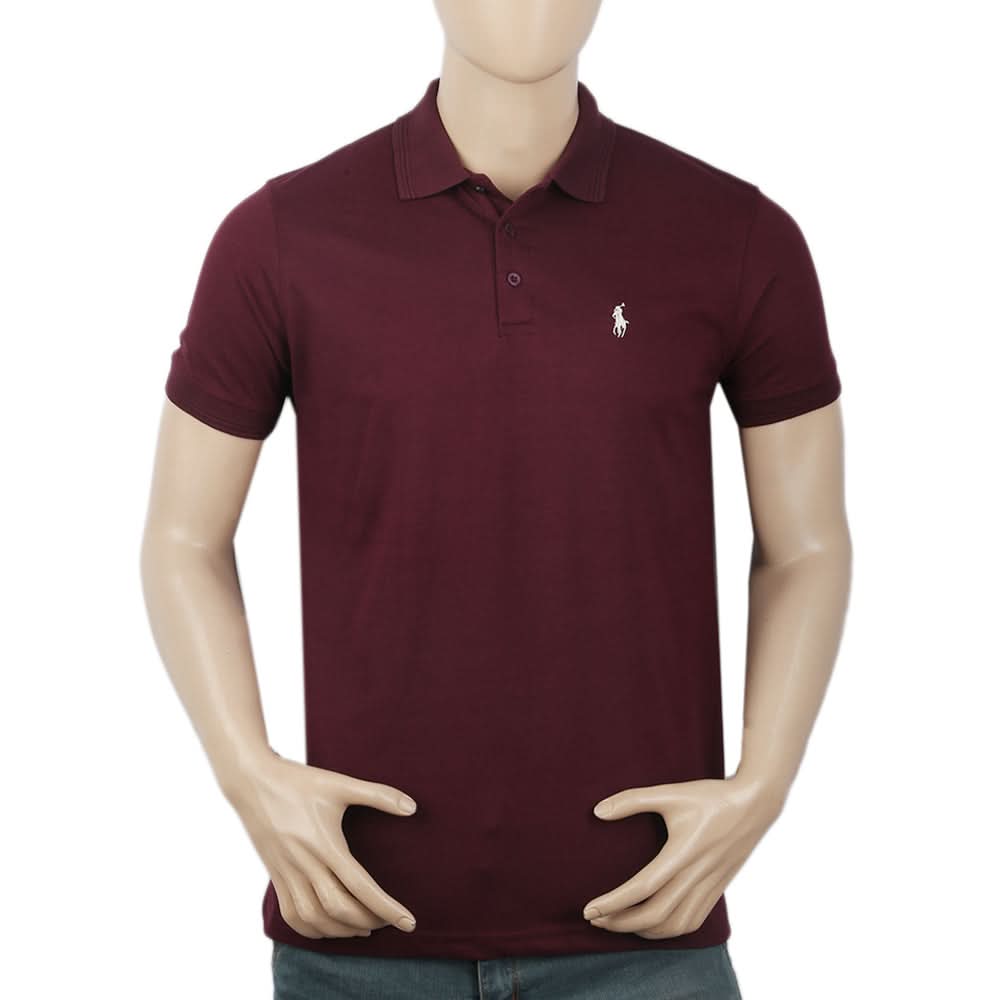 Men's Half Sleeves Polo T-Shirt - Purple, Men, T-Shirts And Polos, Chase Value, Chase Value