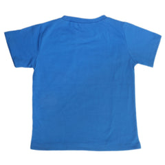 Boys Printed Half Sleeves T-Shirt  4725 - Blue, Kids, Boys T-Shirts, Chase Value, Chase Value