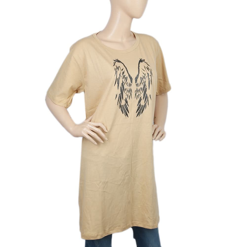 Women's T-Shirt - Beige, Women, T-Shirts And Tops, Chase Value, Chase Value