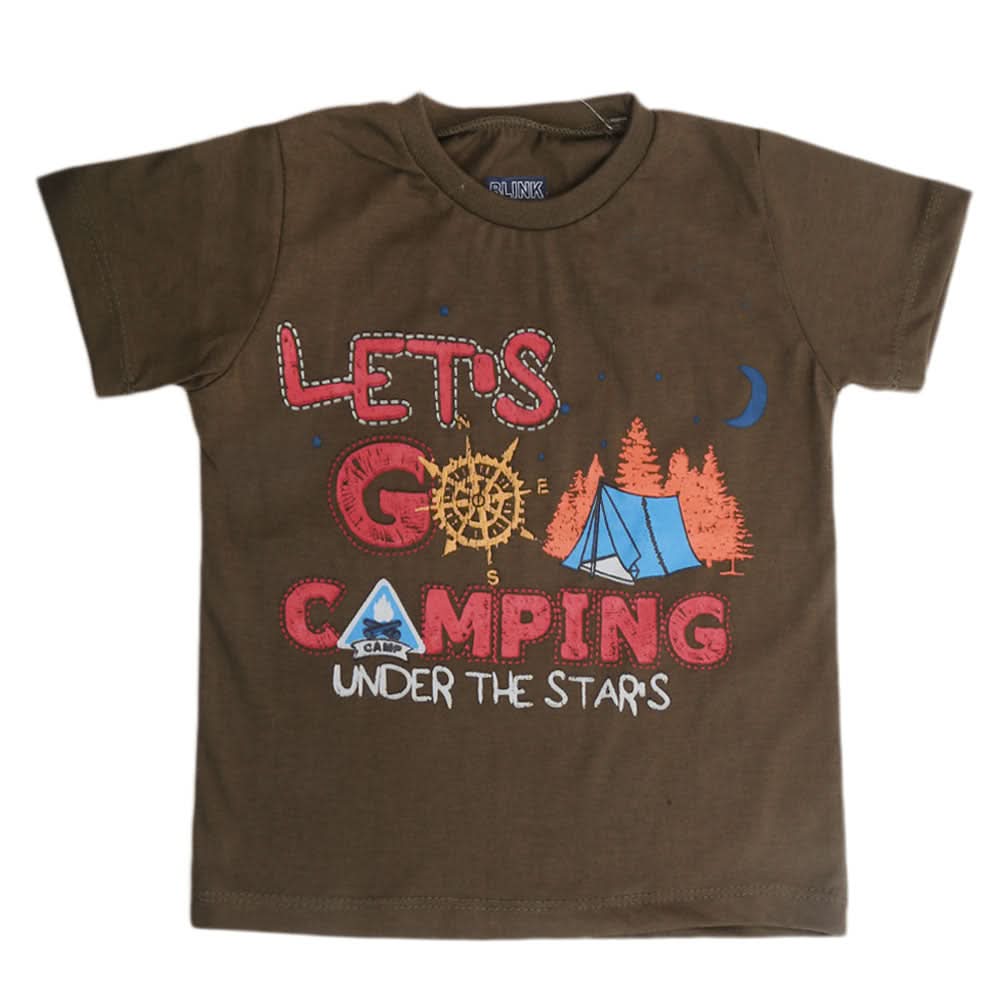 Boys Printed Half Sleeves T-Shirt  4724 - Dark Green, Kids, Boys T-Shirts, Chase Value, Chase Value