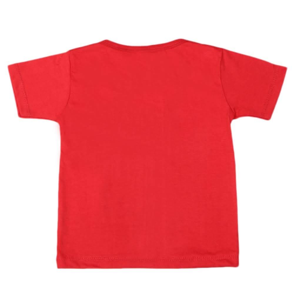 Boys Half Sleeves T-Shirt - Red, Kids, Boys T-Shirts, Chase Value, Chase Value