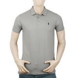 Men's Half Sleeves Polo T-Shirt - Grey, Men, T-Shirts And Polos, Chase Value, Chase Value