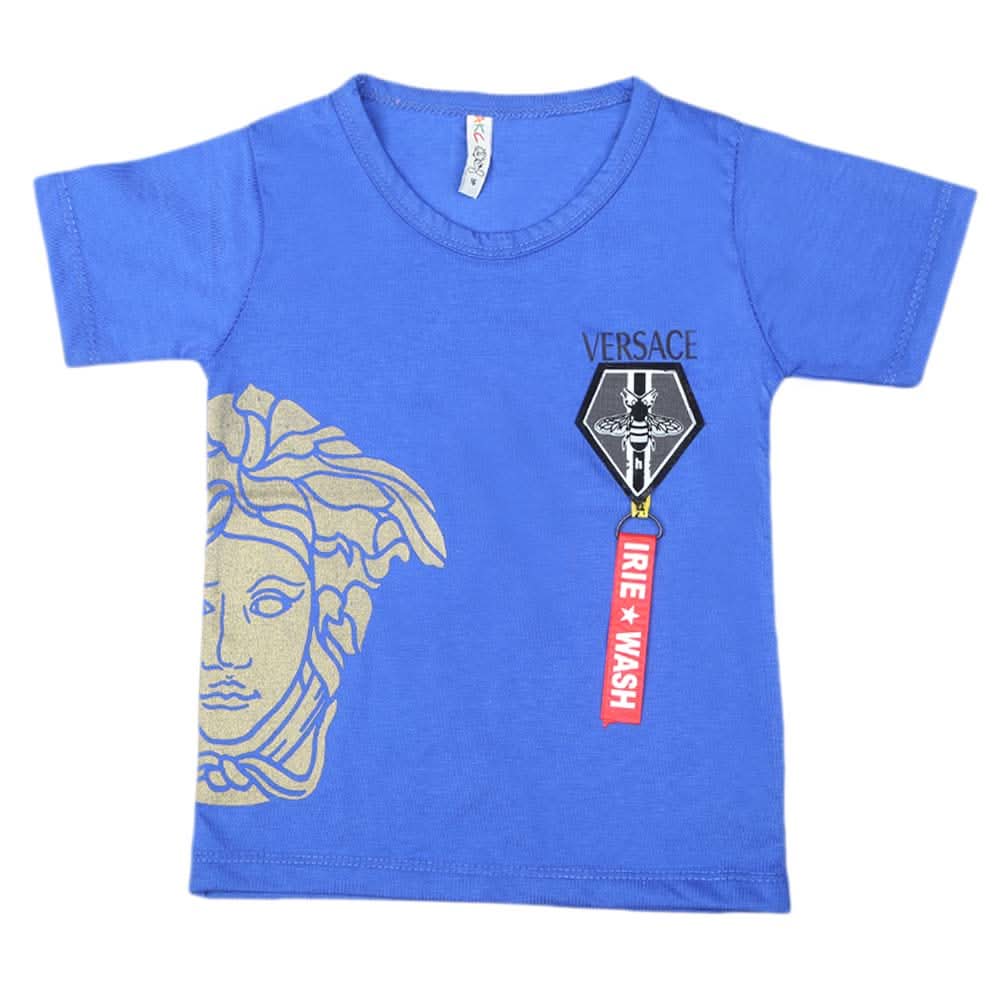 Boys Half Sleeves T-Shirt - Blue, Kids, Boys T-Shirts, Chase Value, Chase Value