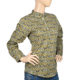 Women's Printed Casual Shirt - Mustard, Women, T-Shirts And Tops, Chase Value, Chase Value