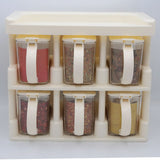 Master Chief Spice Rack 6 Jars Set 450ml - White, Home & Lifestyle, Storage Boxes, Chase Value, Chase Value