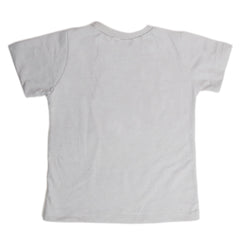 Boys Printed Half Sleeves T-Shirt  4736 - Grey, Kids, Boys T-Shirts, Chase Value, Chase Value