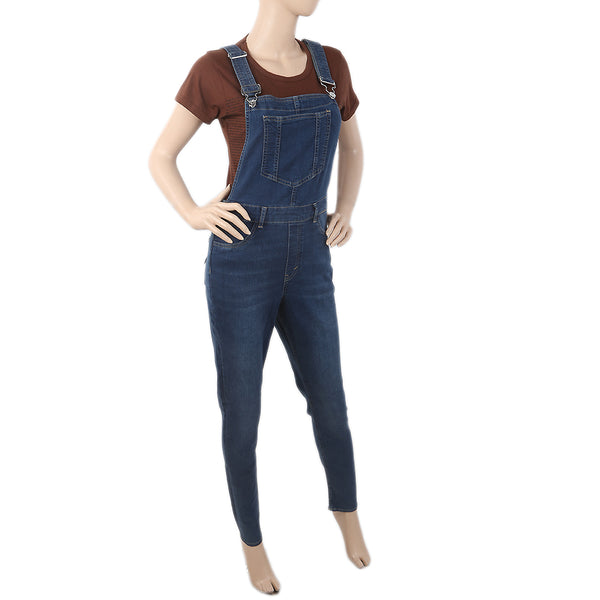 Women's Denim Romper - Blue, Women, Pants & Tights, Chase Value, Chase Value