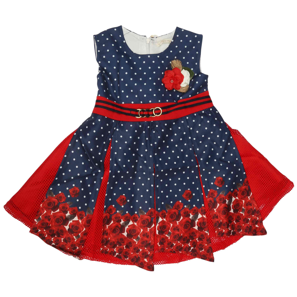 Girls Fancy Frock - Red, Kids, Girls Frocks, Chase Value, Chase Value