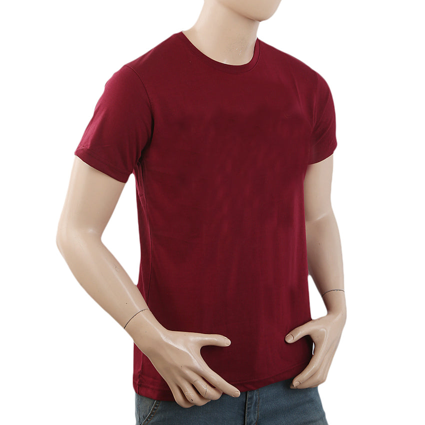 Men's Half Sleeves Printed T-Shirt - Maroon, Men, T-Shirts And Polos, Chase Value, Chase Value