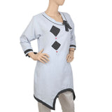 Women's Denim Kurti - Light Grey, Women, Ready Kurtis, Chase Value, Chase Value